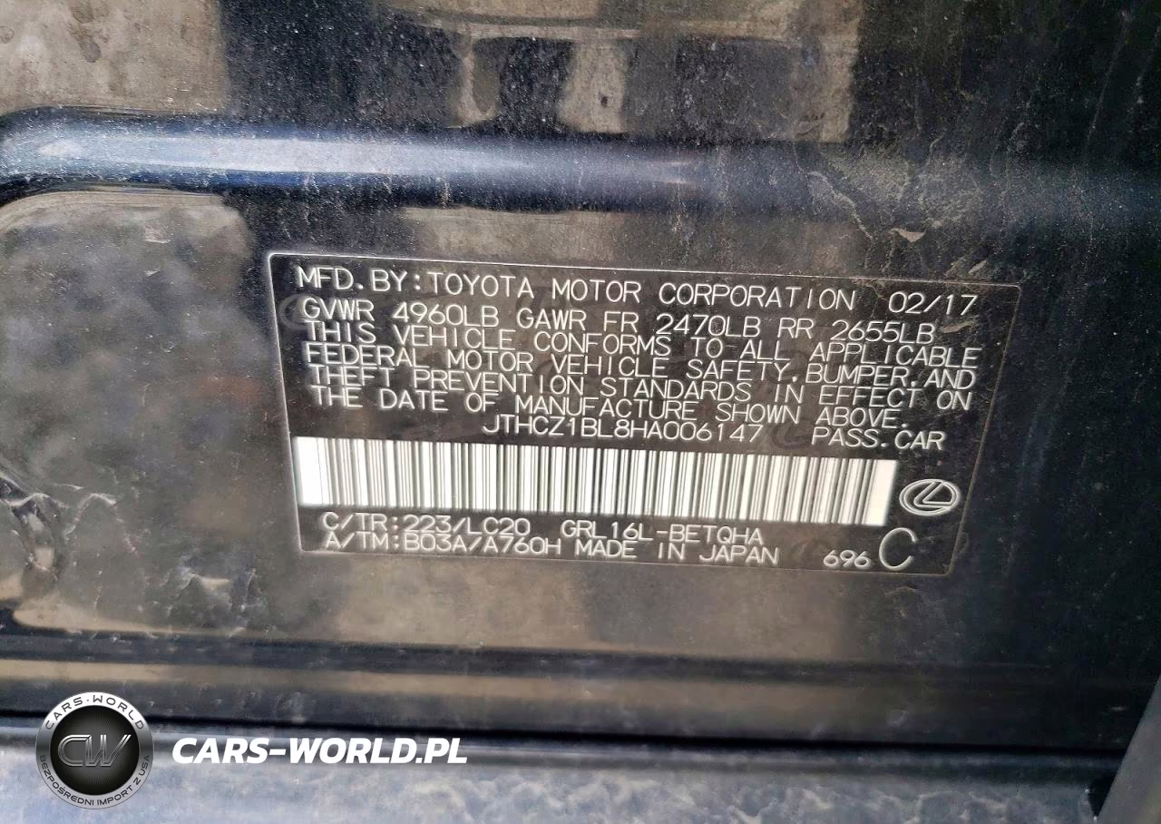 2017 Lexus Gs 350 Base VIN:JTHCZ1BL8HA006147 - 12