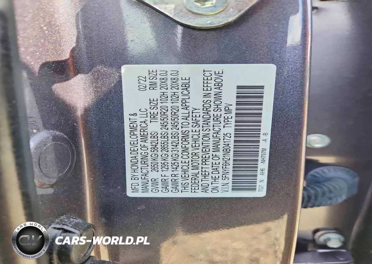 2022 Honda Pilot Se VIN:5FNYF6H21NB041725 - 13