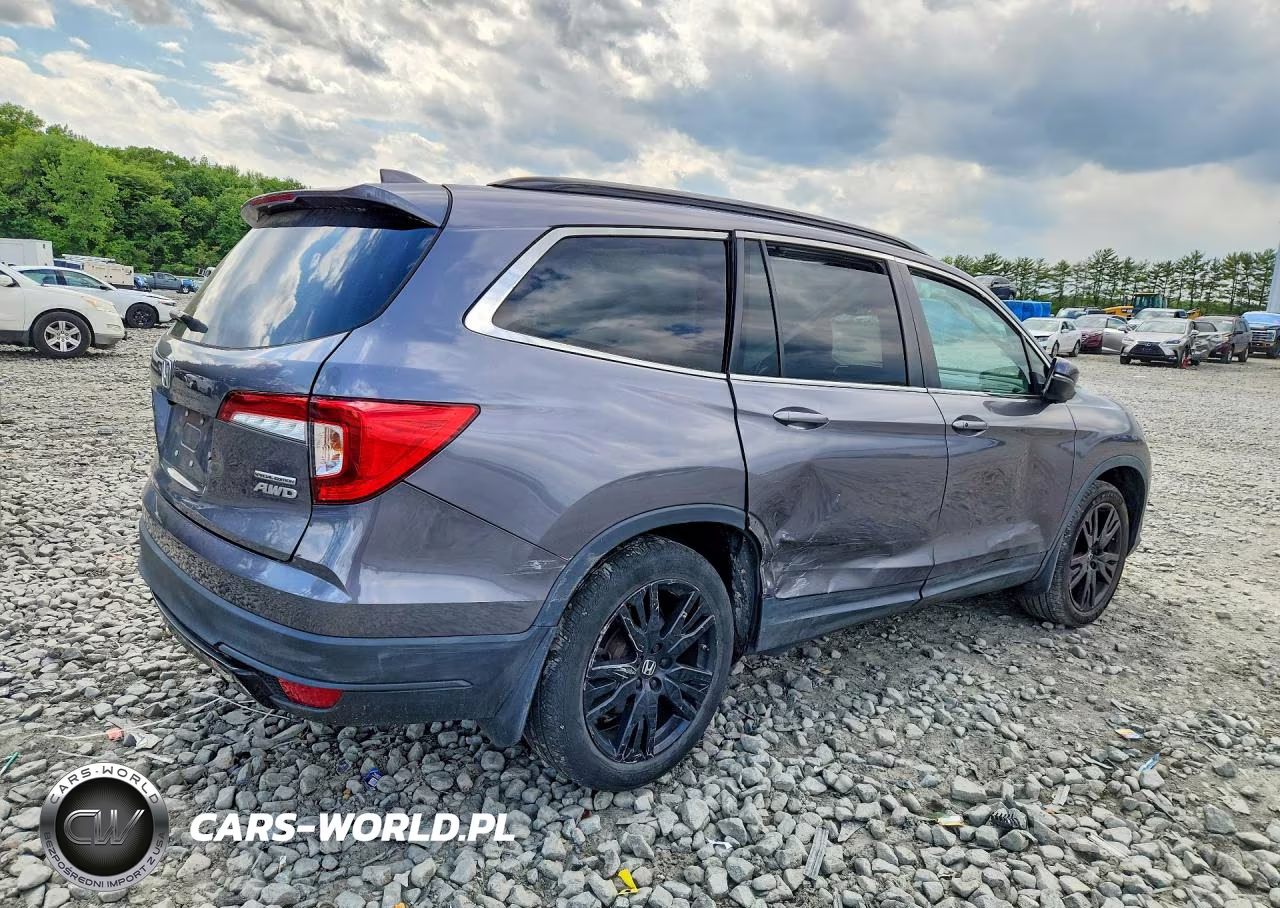 2022 Honda Pilot Se VIN:5FNYF6H21NB041725 - 3