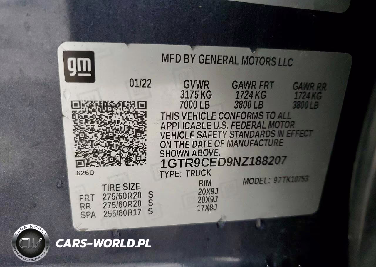 2022 GMC Sierra Limited K1500 Elevation VIN:1GTR9CED9NZ188207 - 13