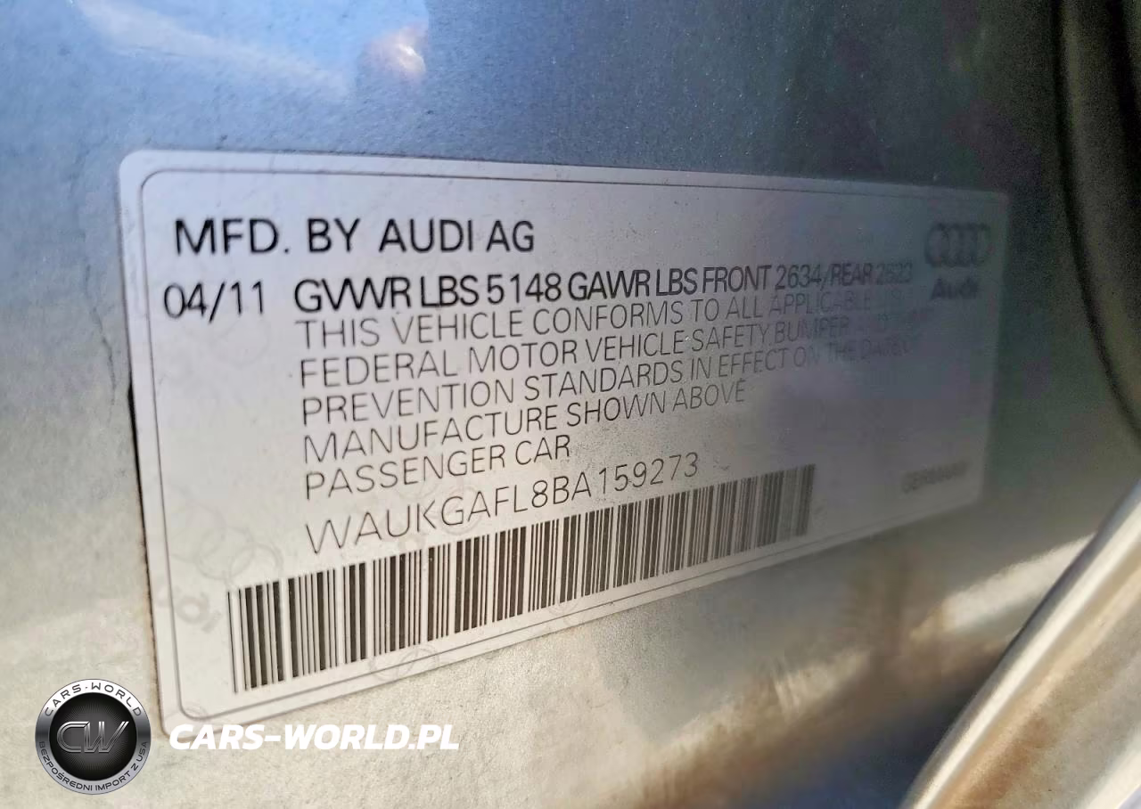 2011 Audi S4 Prestige VIN:WAUKGAFL8BA159273 - 12