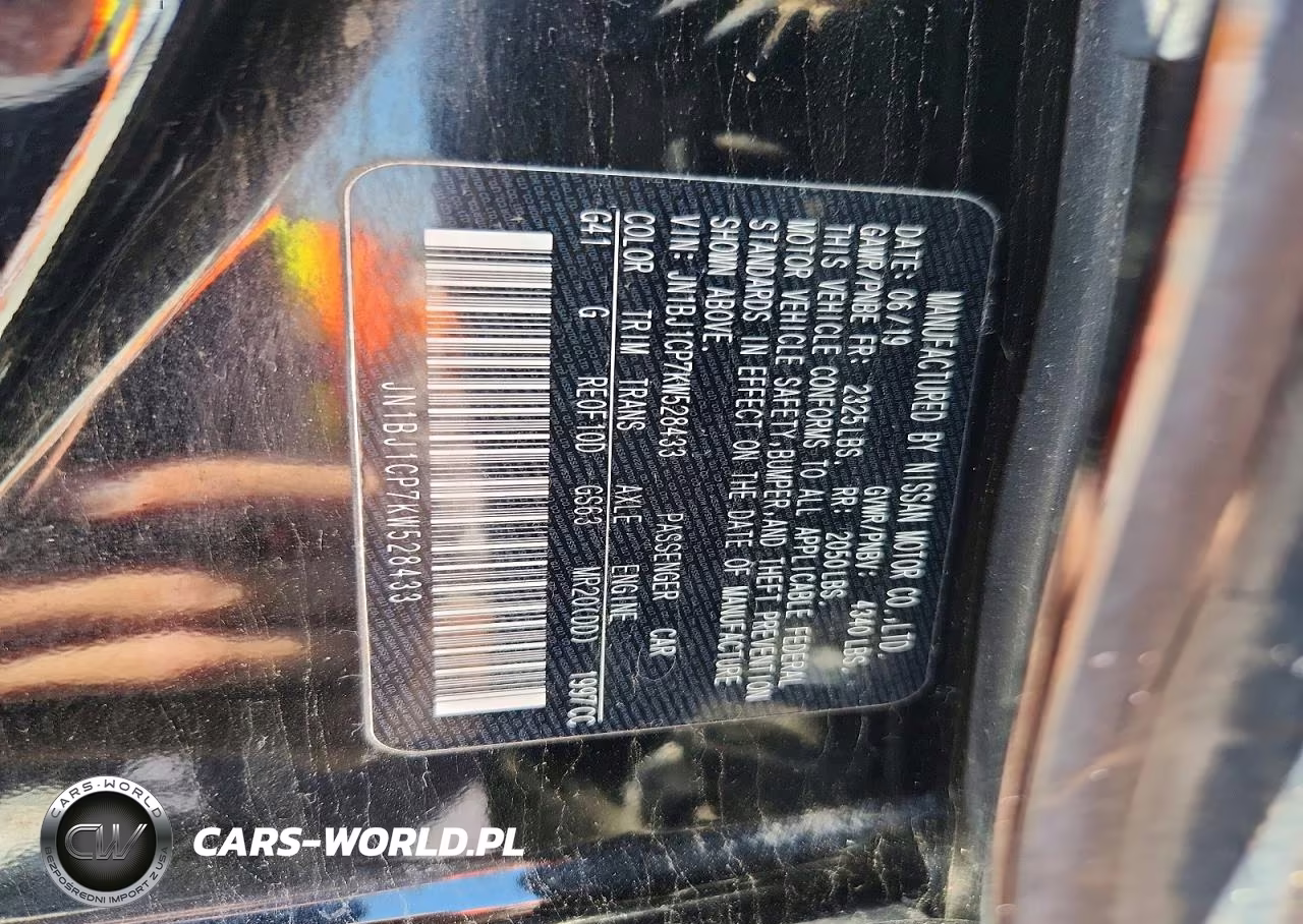 2019 Nissan Rogue Sport S VIN:JN1BJ1CP7KW528433 - 14