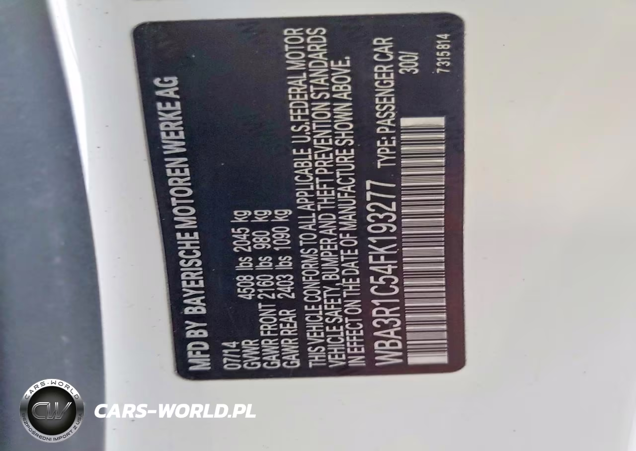 2015 BMW 435 I VIN:WBA3R1C54FK193277 - 12