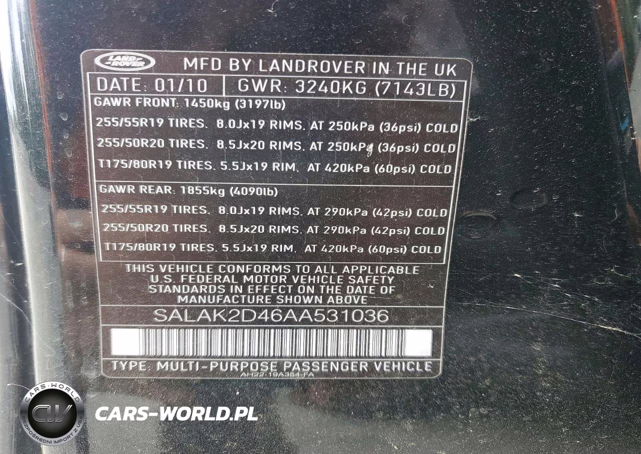 2010 Land Rover Lr4 Hse Luxury VIN:SALAK2D46AA531036 - 13