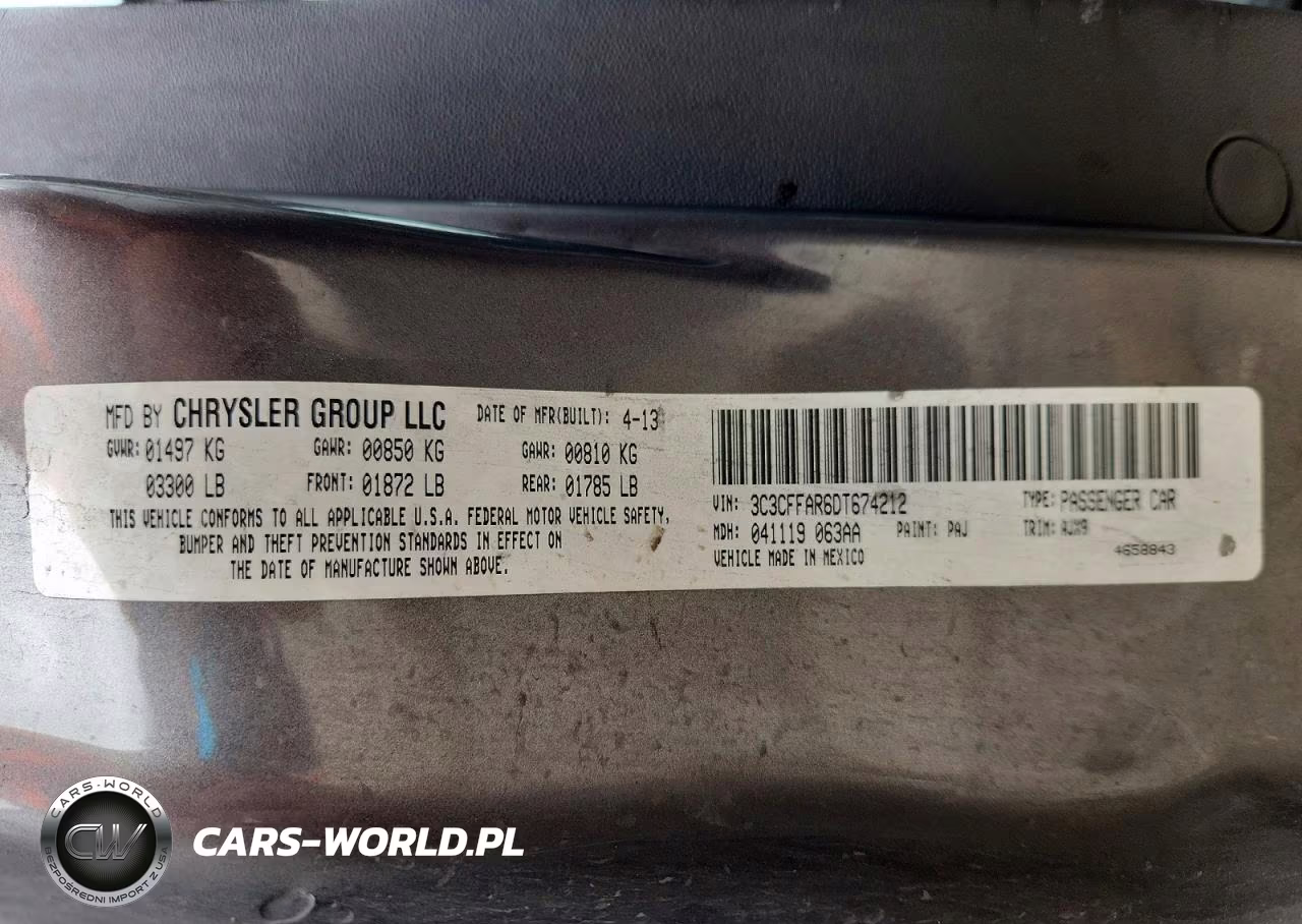 2013 Fiat 500 Pop VIN:3C3CFFAR6DT674212 - 12