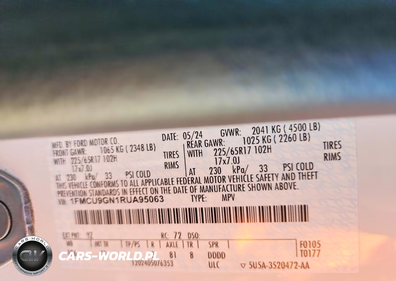 2024 Ford Escape Active VIN:1FMCU9GN1RUA95063 - 13