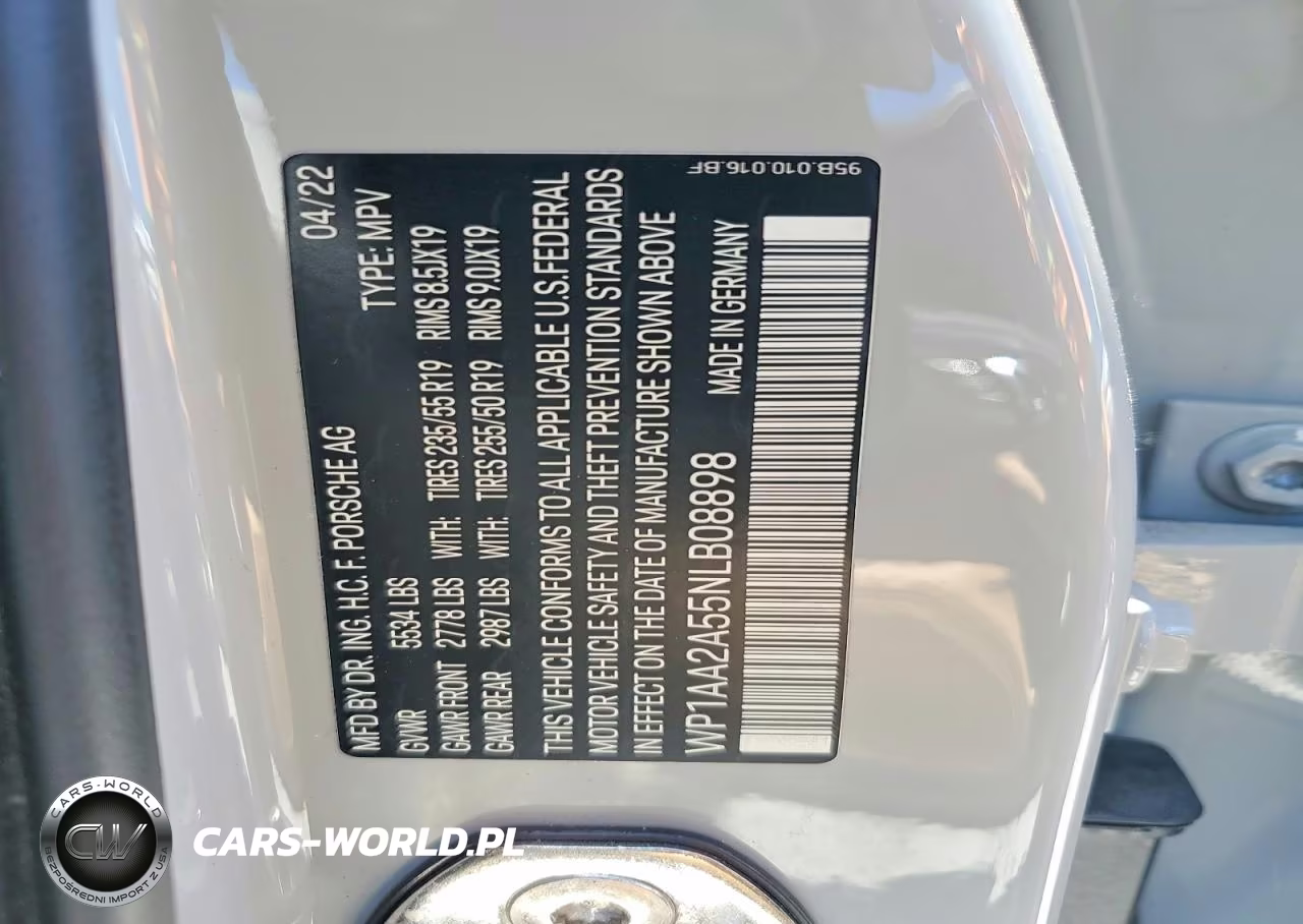 2022 Porsche Macan VIN:WP1AA2A55NLB08898 - 14