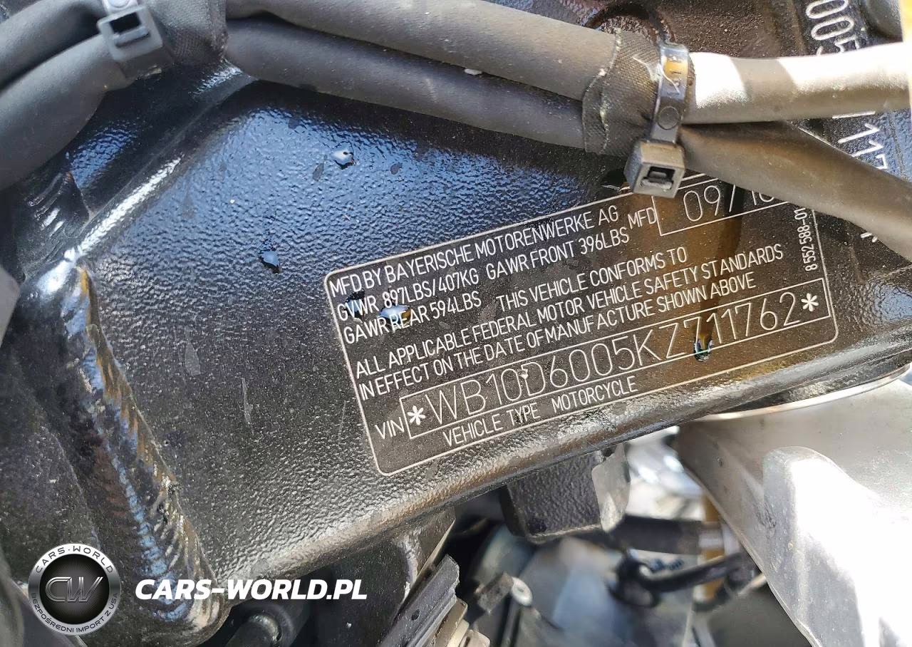 2019 BMW S 1000 Rr VIN:WB10D6005KZ711762 - 9