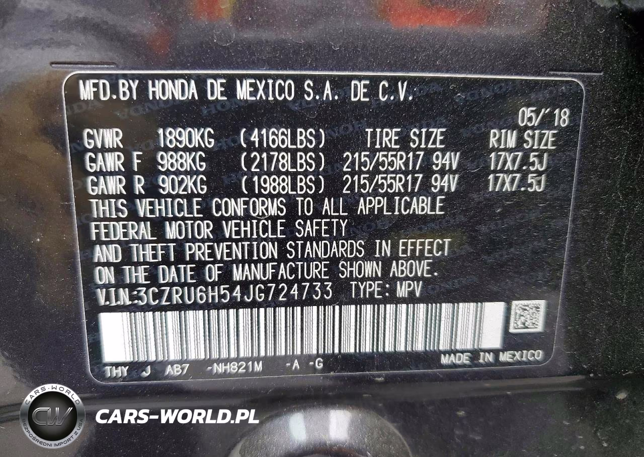 2018 Honda Hr-V Ex VIN:3CZRU6H54JG724733 - 12