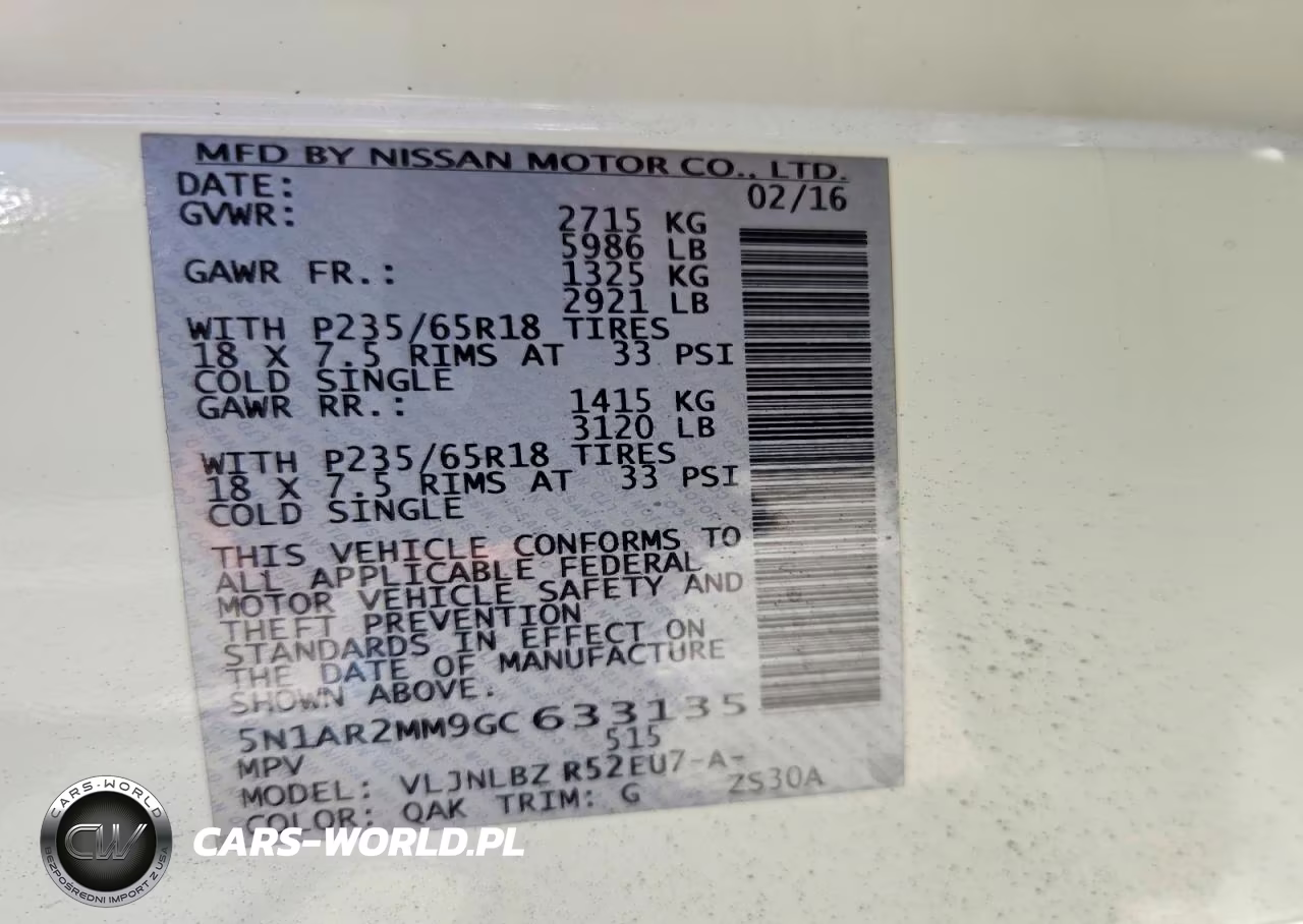 2016 Nissan Pathfinder S VIN:5N1AR2MM9GC633135 - 14