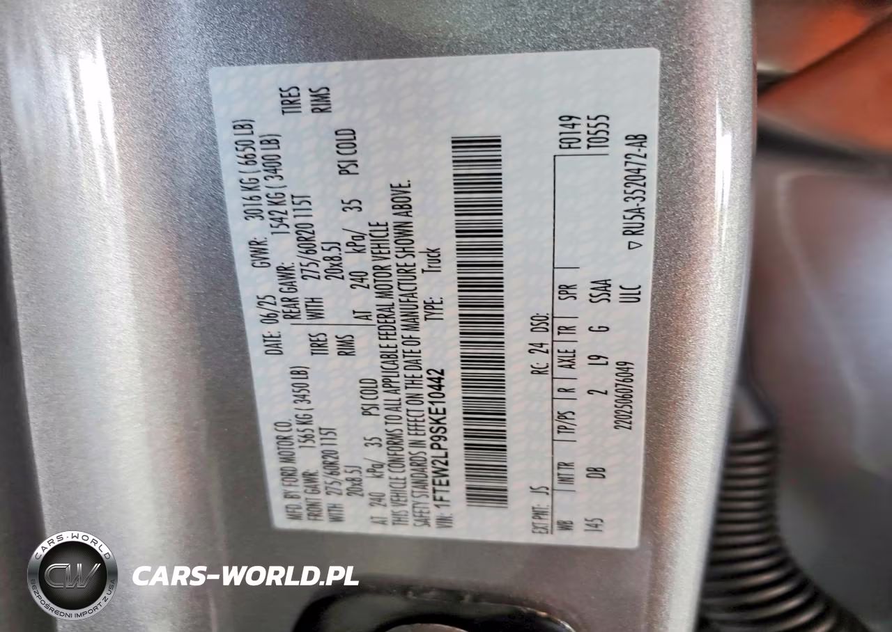 2025 Ford F150 Stx VIN:1FTEW2LP9SKE10442 - 12