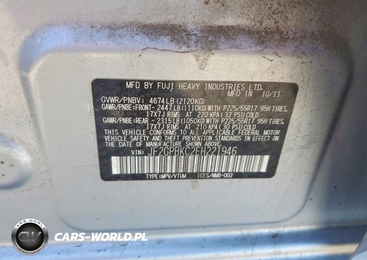 2014 Subaru Xv Crosstrek 2.0I Hybrid Touring VIN:JF2GPBKC2EH221946 - 13