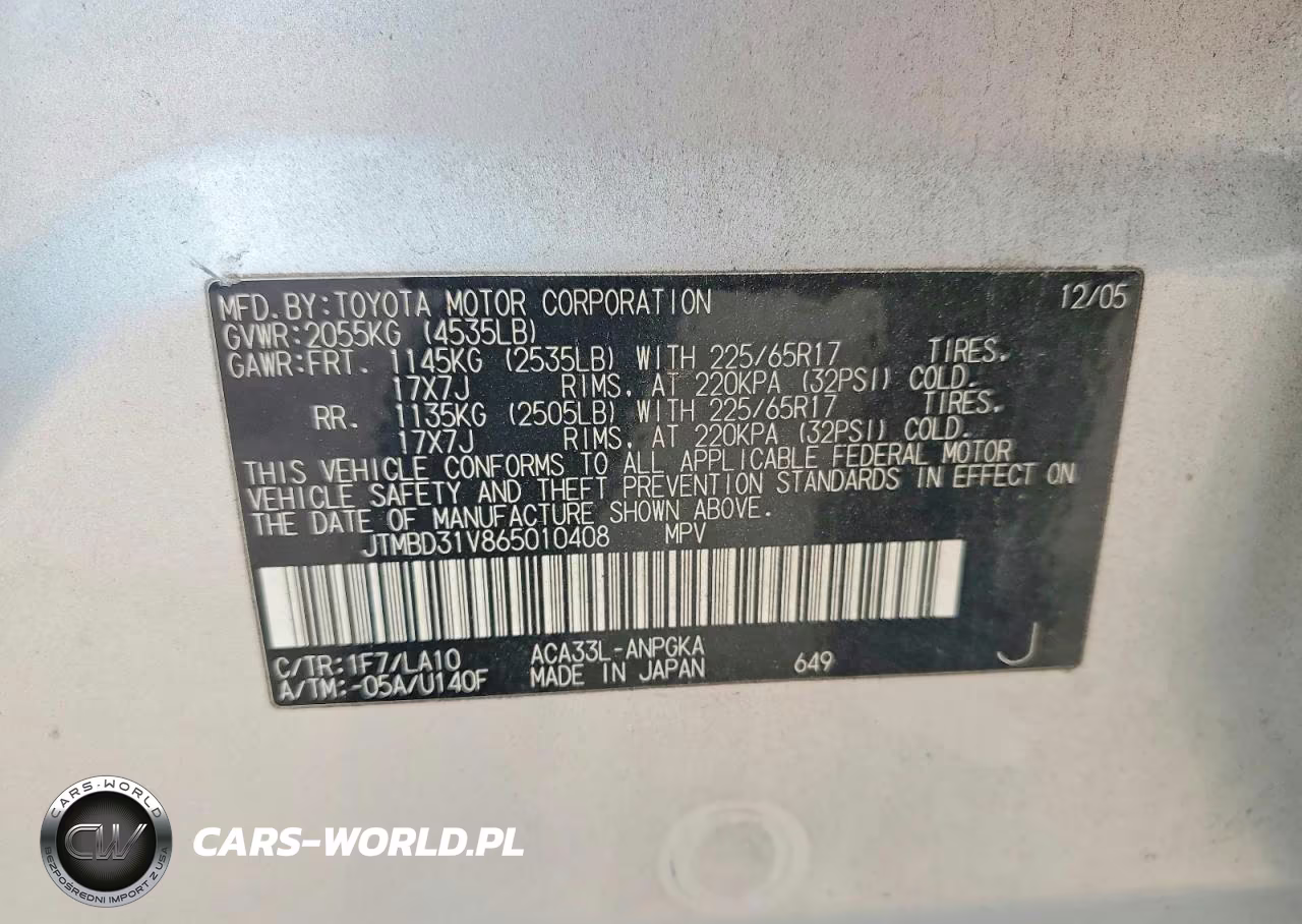 2006 Toyota Rav4 Limited VIN:JTMBD31V865010408 - 13
