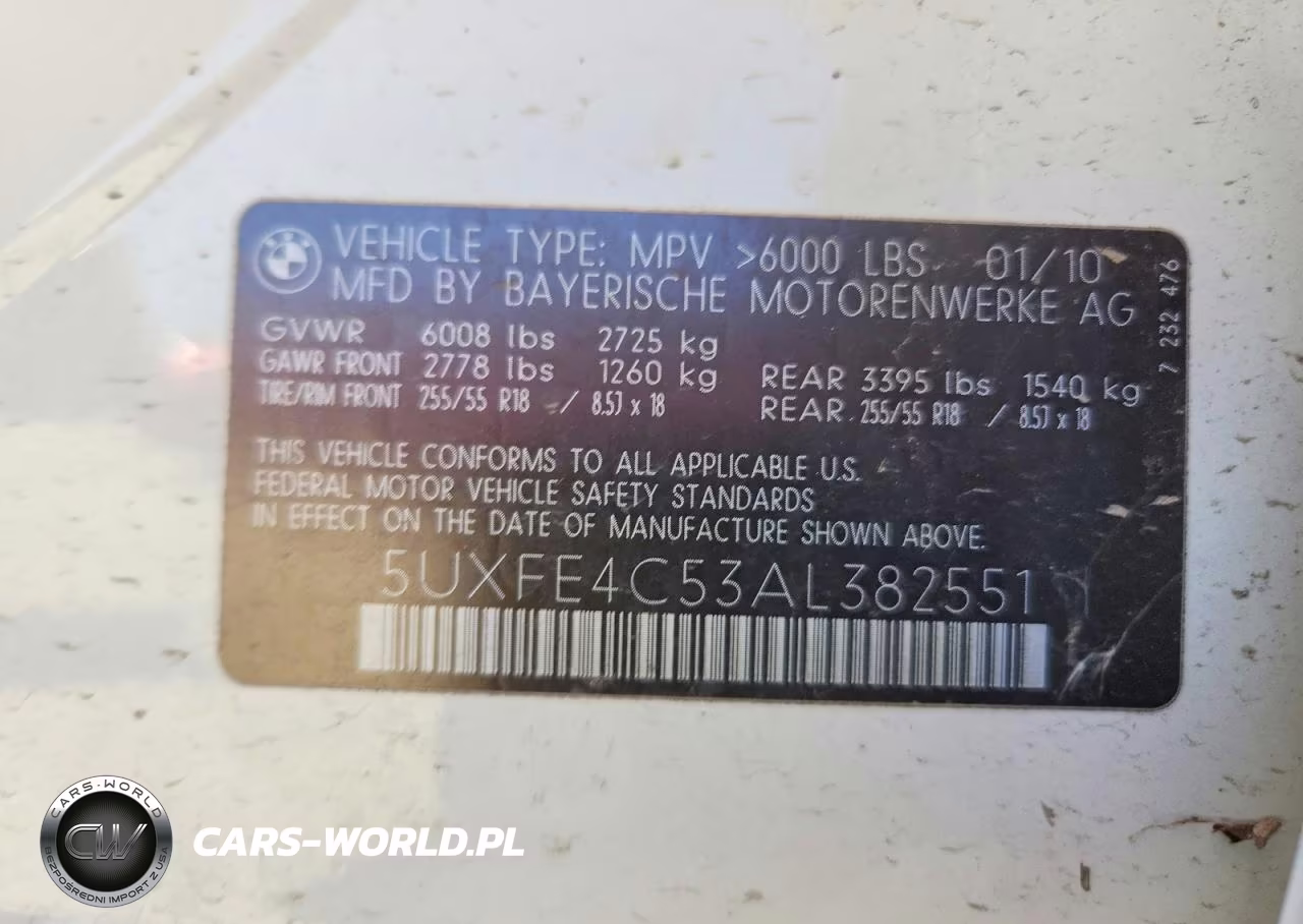 2010 BMW X5 M VIN:5UXFE4C53AL382551 - 13