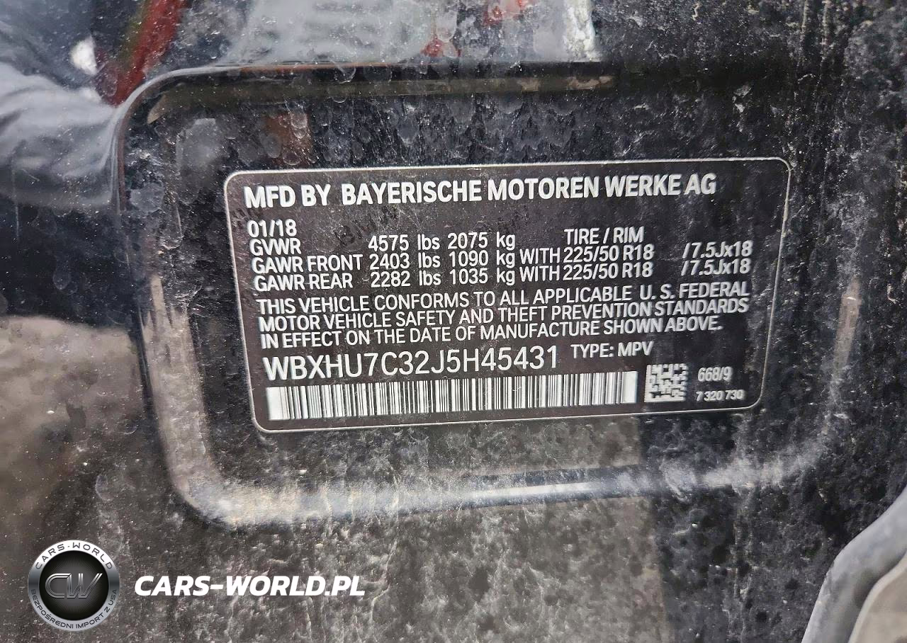 2018 BMW X1 Sdrive28I VIN:WBXHU7C32J5H45431 - 13
