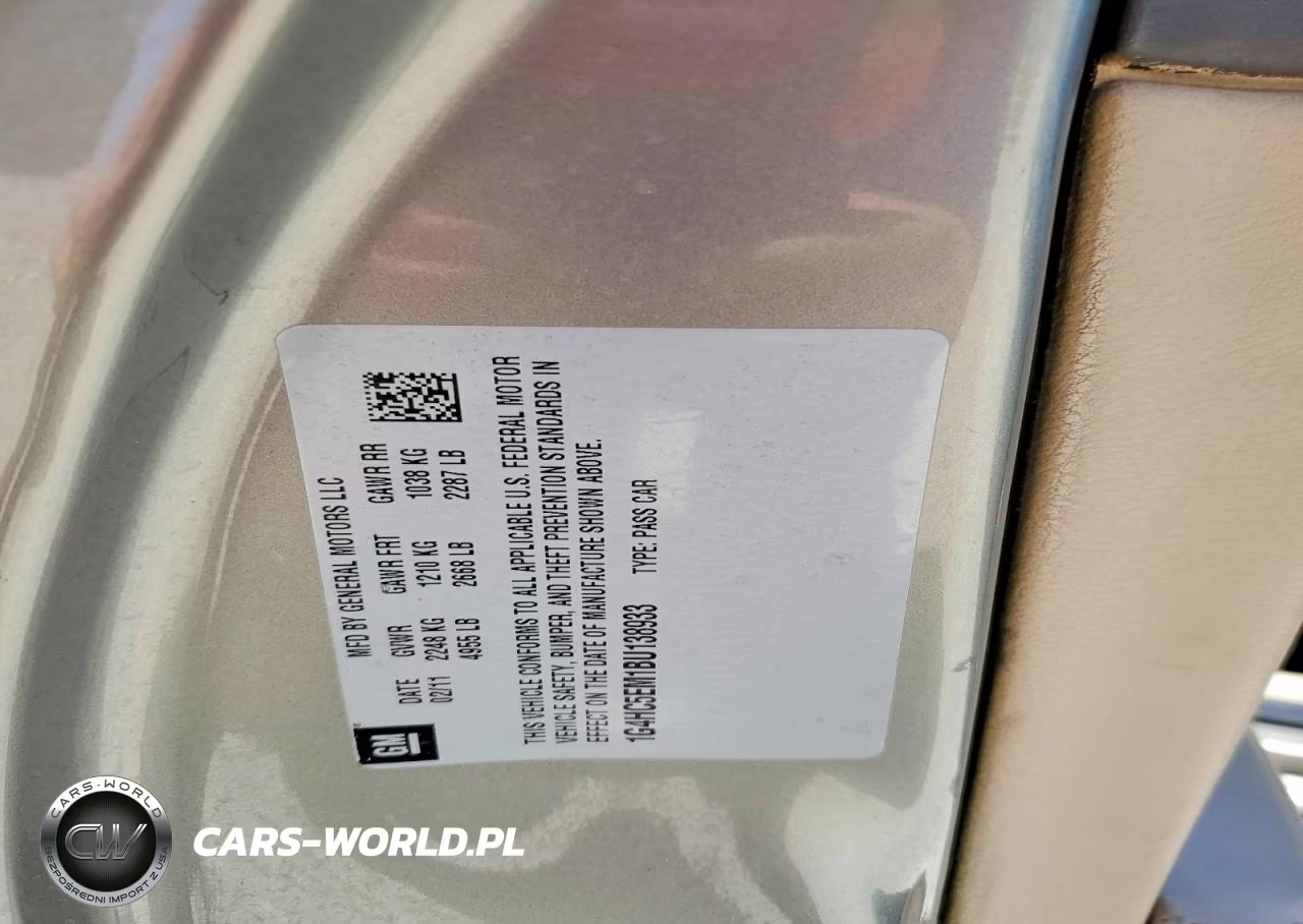 2011 Buick Lucerne Cxl VIN:1G4HC5EM1BU138933 - 12