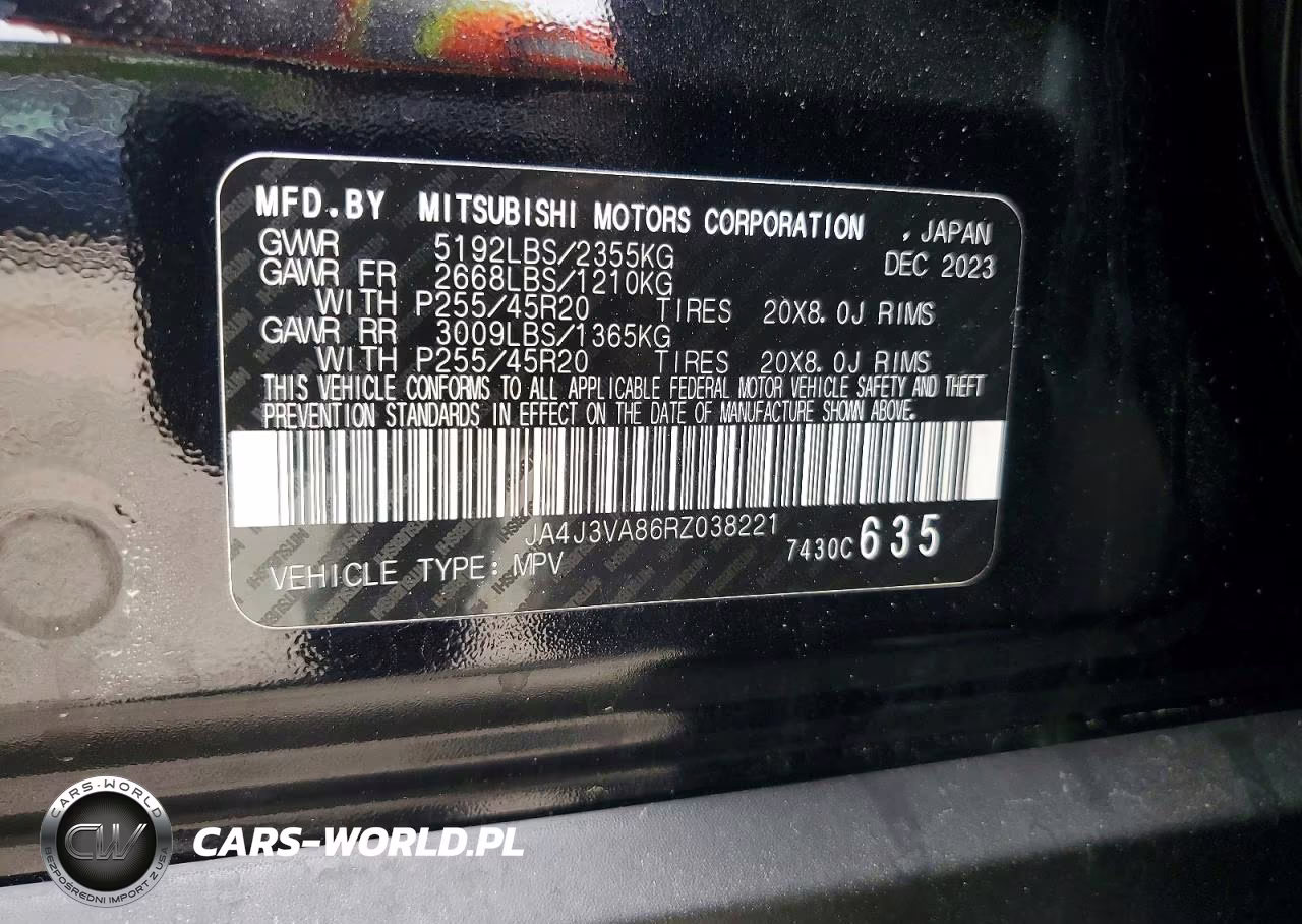 2024 Mitsubishi Outlander Se VIN:JA4J3VA86RZ038221 - 14