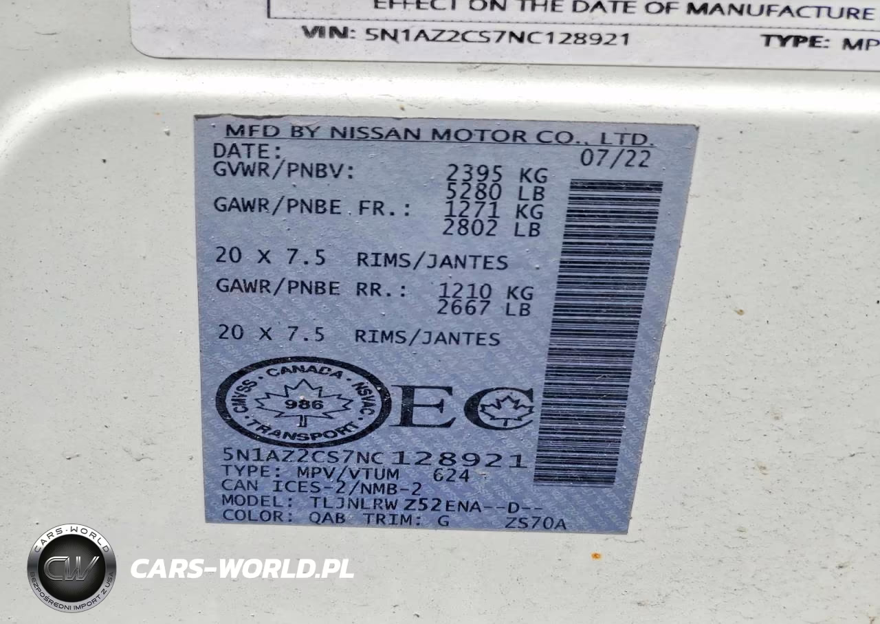 2022 Nissan Murano Sl VIN:5N1AZ2CS7NC128921 - 13