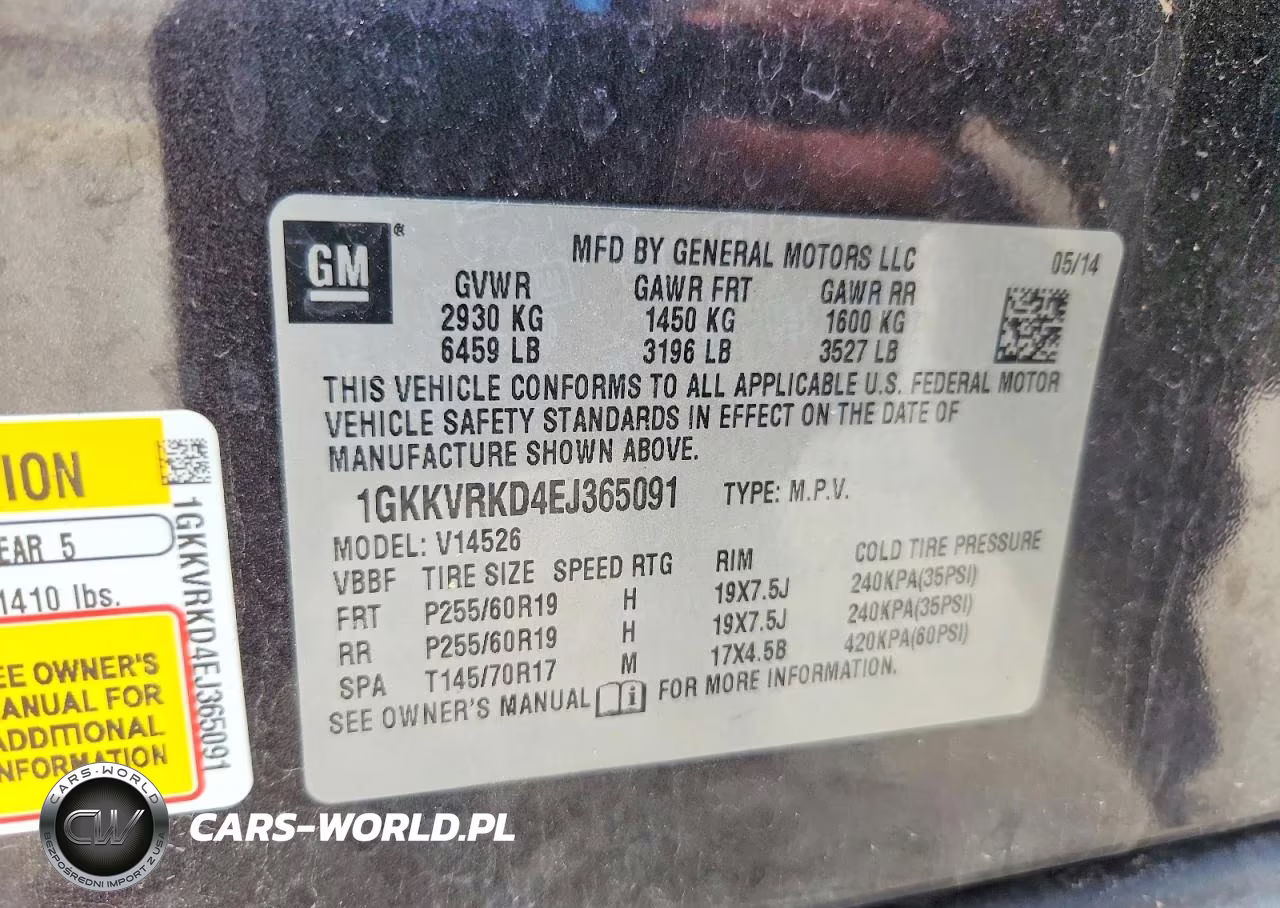 2014 GMC Acadia Slt-1 VIN:1GKKVRKD4EJ365091 - 14