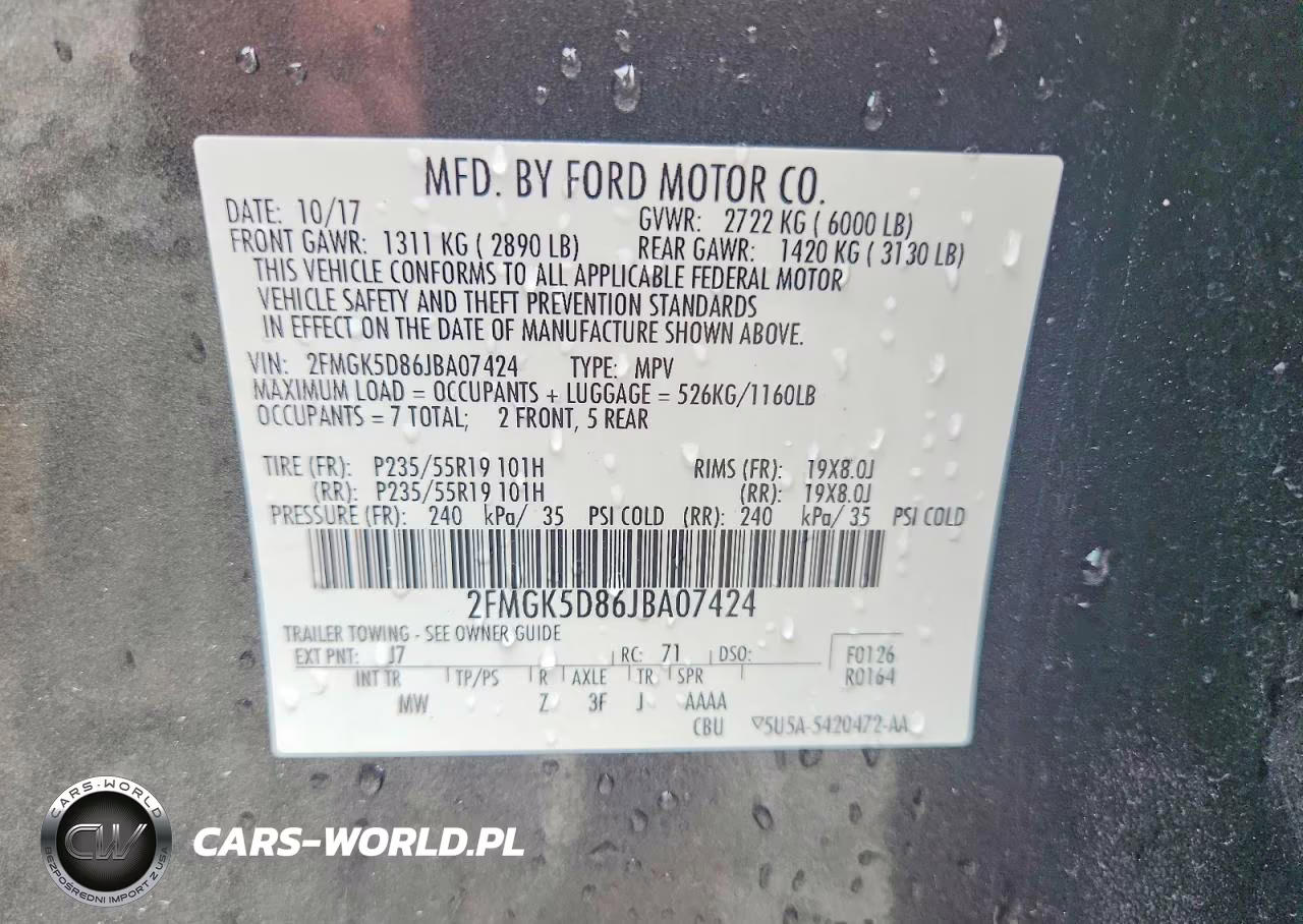 2018 Ford Flex Limited VIN:2FMGK5D86JBA07424 - 13