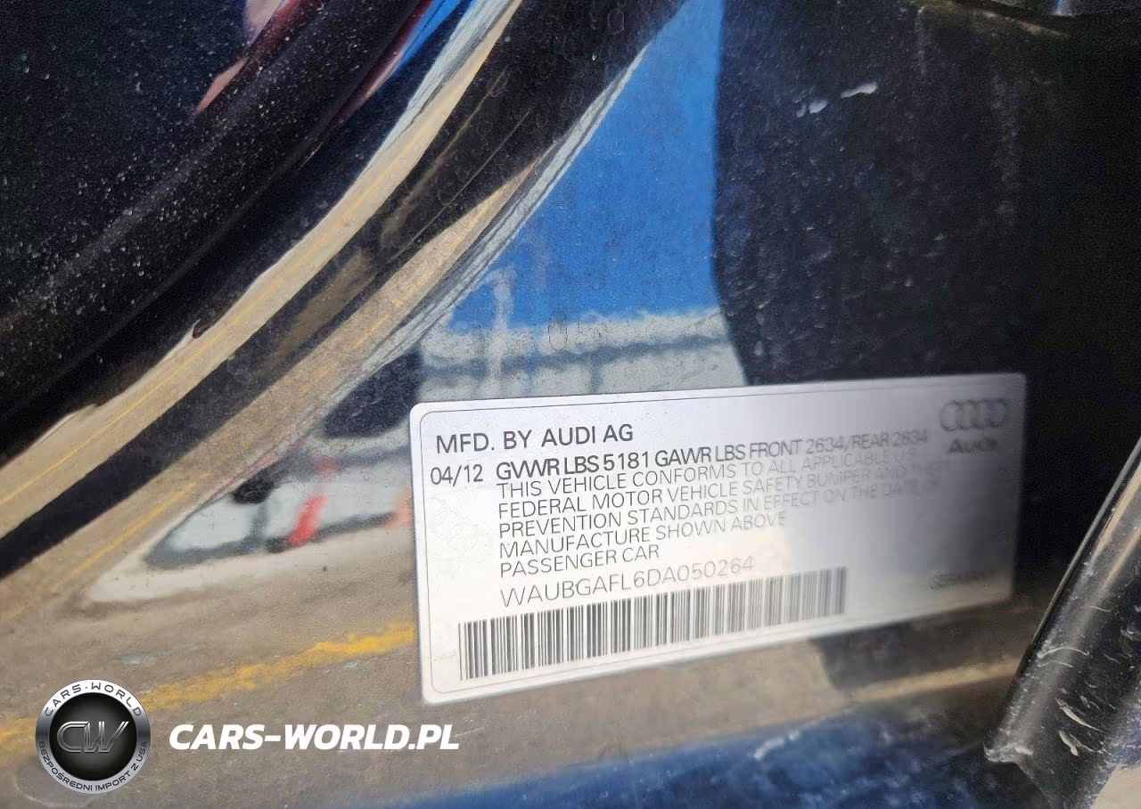 2013 Audi S4 Premium Plus VIN:WAUBGAFL6DA050264 - 12