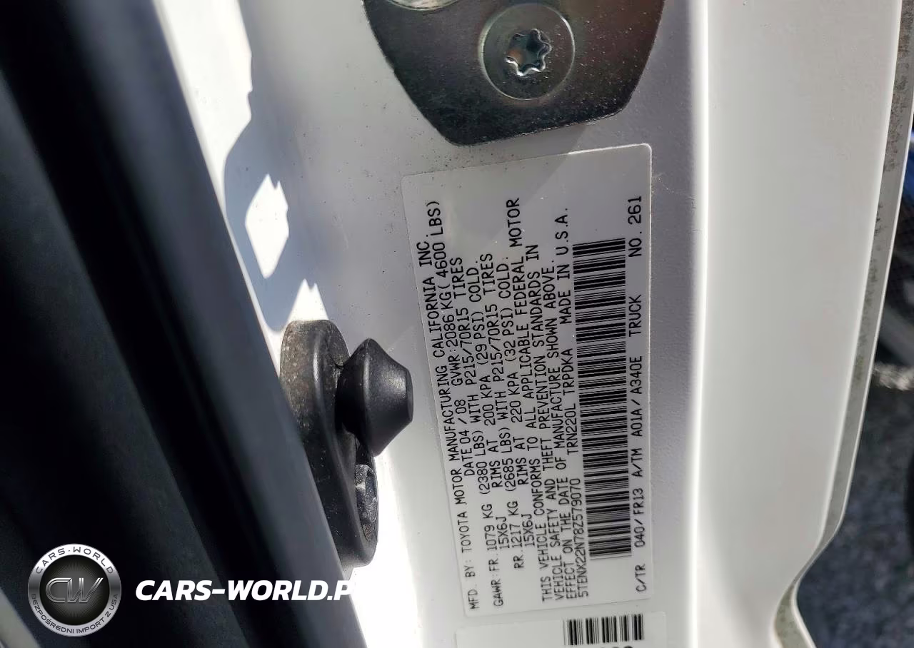 2008 Toyota Tacoma Base VIN:5TENX22N78Z579070 - 12