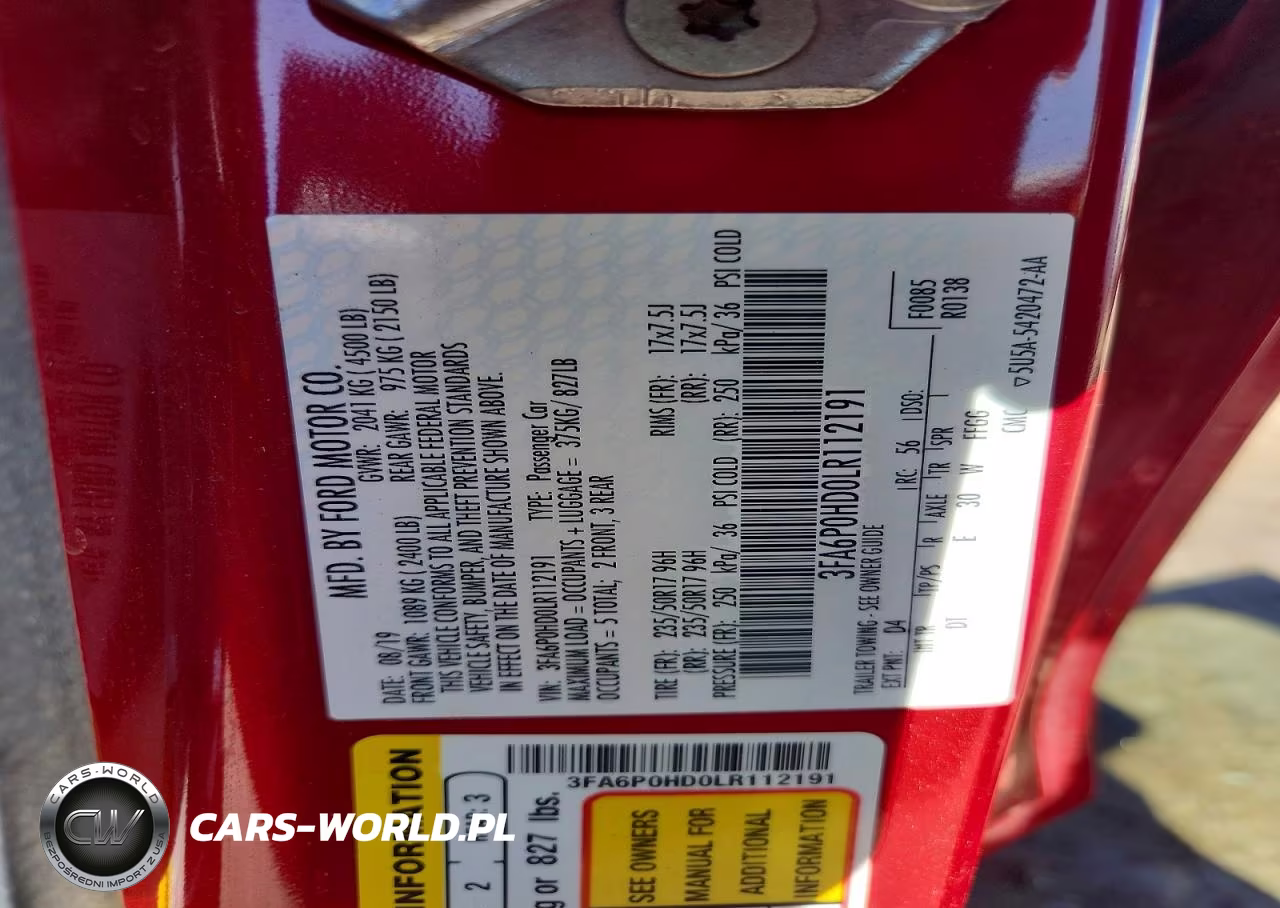 2020 Ford Fusion Se VIN:3FA6P0HD0LR112191 - 12