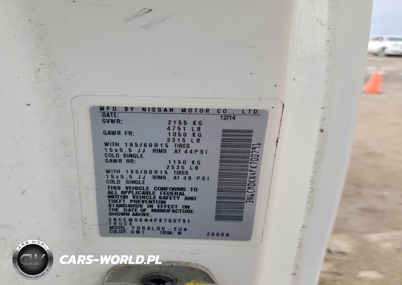 2015 Nissan Nv200 VIN:3N6CM0KN4FK700791 - 12