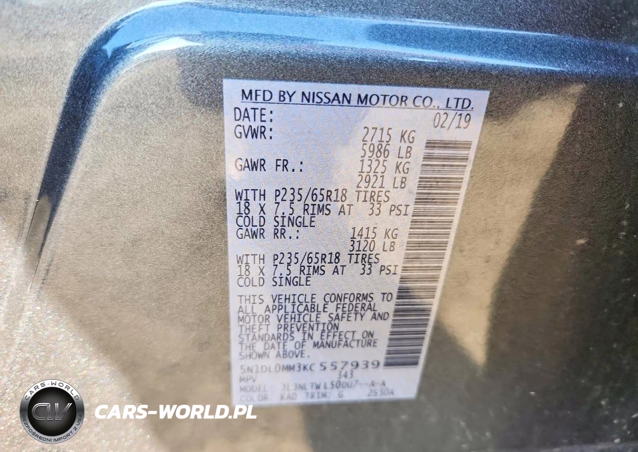 2019 Infiniti Qx60 Luxe VIN:5N1DL0MM3KC557939 - 14