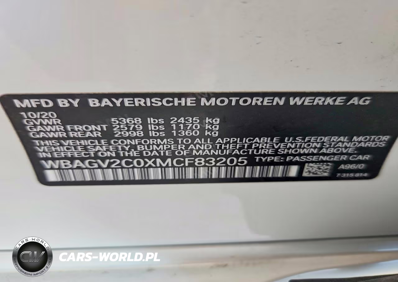 2021 BMW 840I VIN:WBAGV2C0XMCF83205 - 12