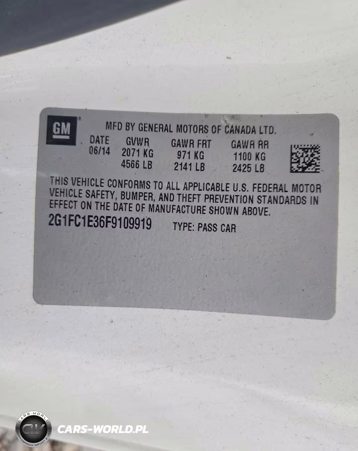 2015 Chevrolet Camaro Lt VIN:2G1FC1E36F9109919 - 12