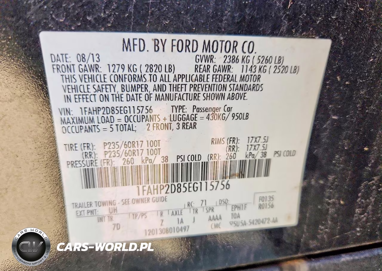 2014 Ford Taurus Se VIN:1FAHP2D85EG115756 - 12
