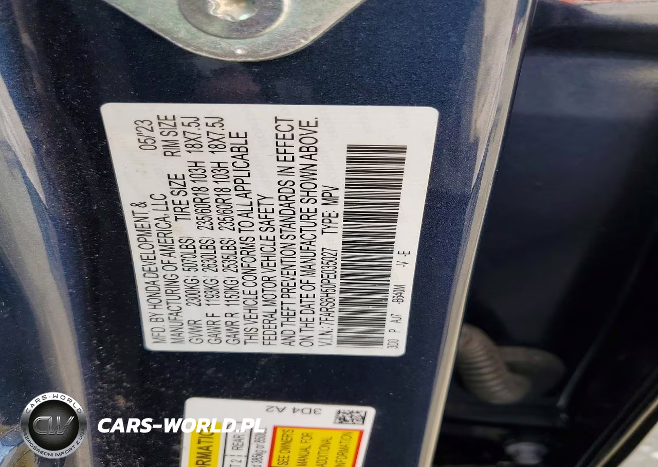 2023 Honda Cr-V Sport VIN:7FARS6H50PE035027 - 13
