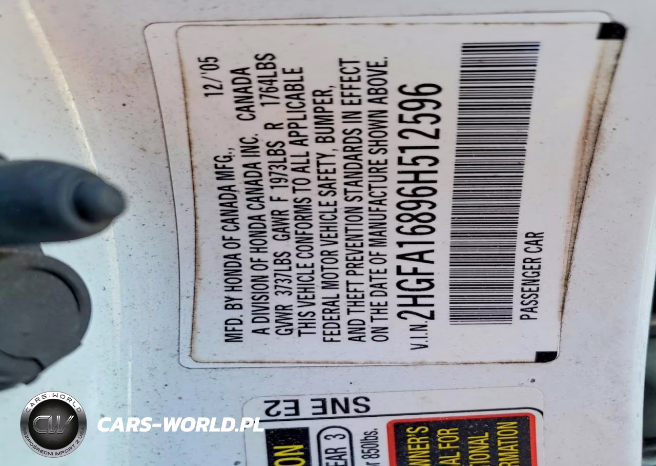 2006 Honda Civic Ex VIN:2HGFA16896H512596 - 13