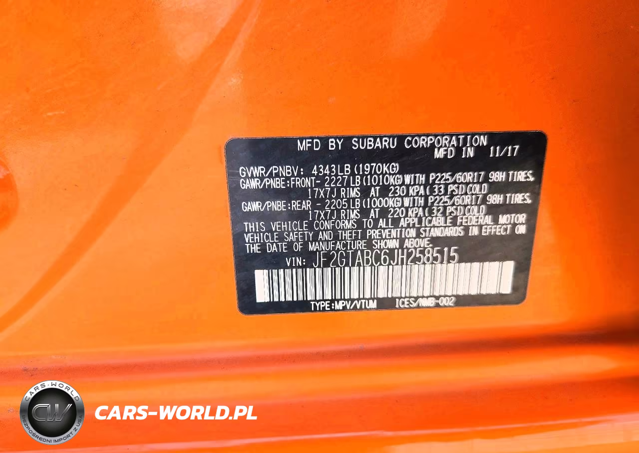 2018 Subaru Crosstrek Premium VIN:JF2GTABC6JH258515 - 13