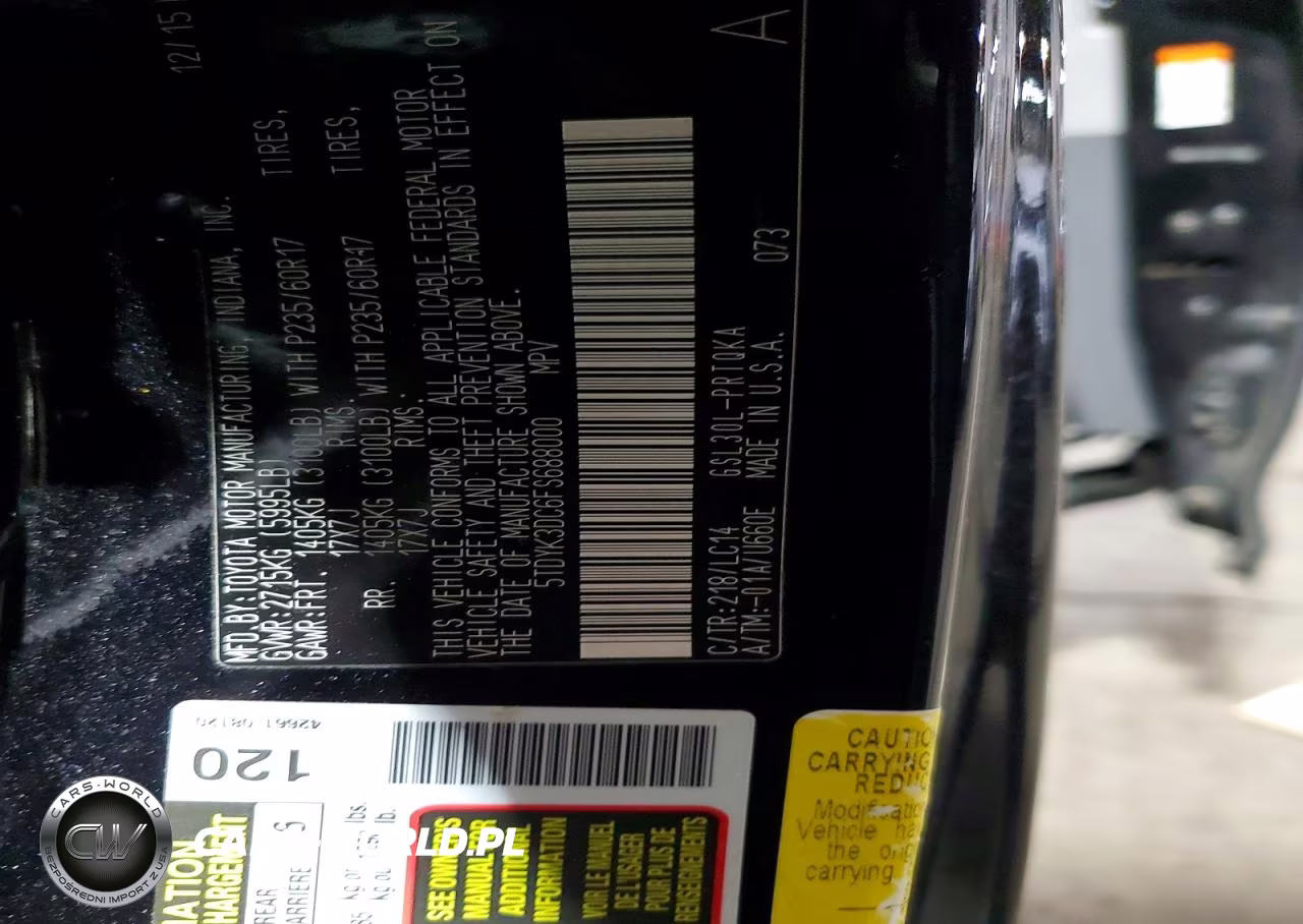2015 Toyota Sienna Xle Premium 8-Passenger VIN:5TDYK3DC6FS688000 - 13