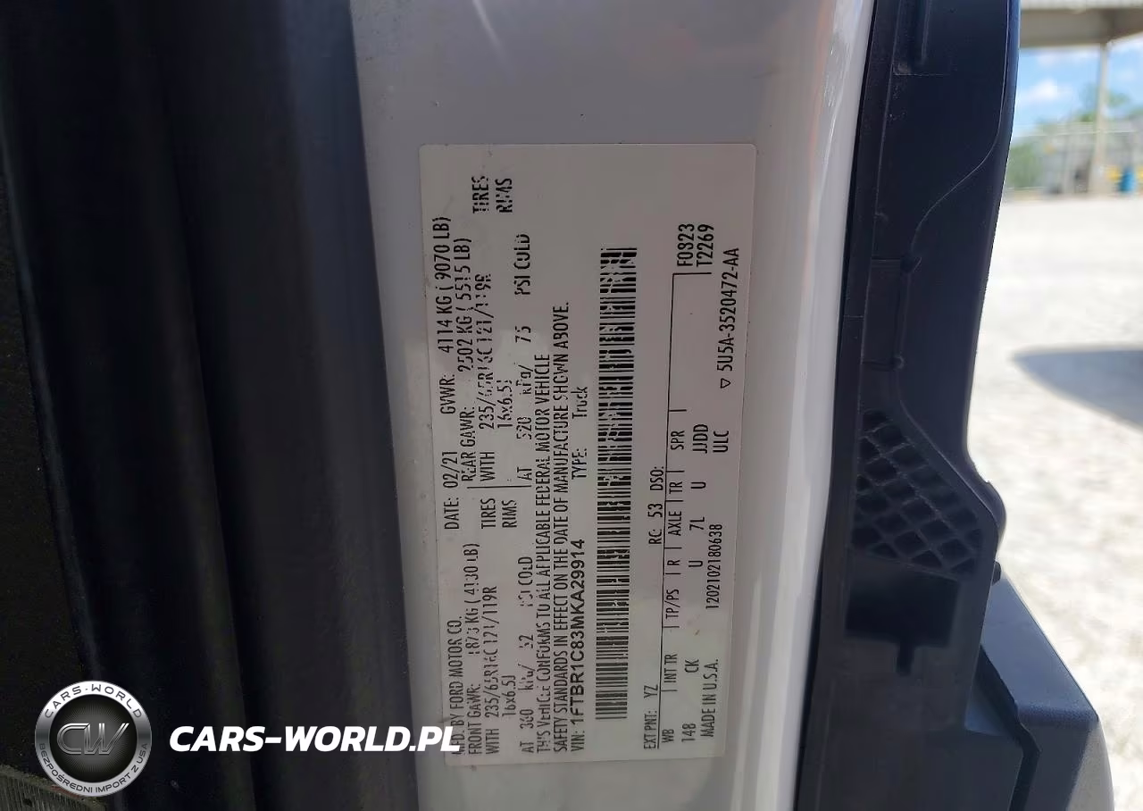 2021 Ford Transit 250 Delivery Van VIN:1FTBR1C83MKA29914 - 13