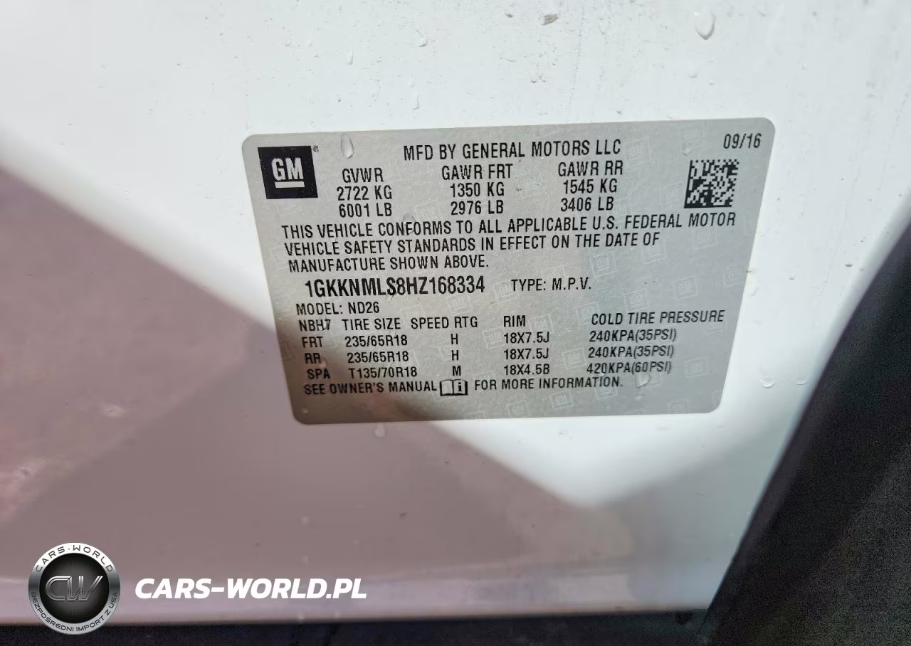 2017 GMC Acadia Slt-1 VIN:1GKKNMLS8HZ168334 - 14