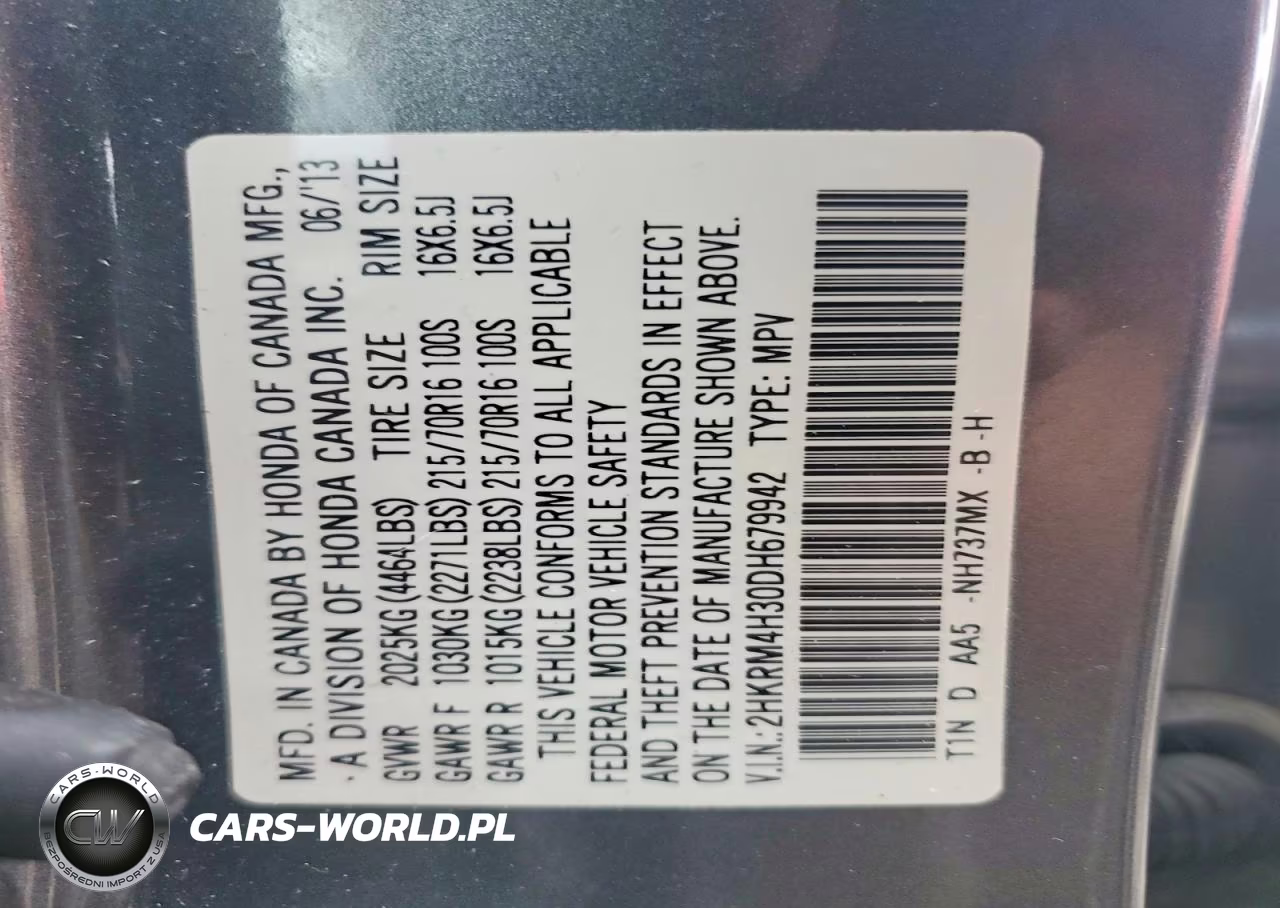 2013 Honda Cr-V Lx VIN:2HKRM4H30DH679942 - 12
