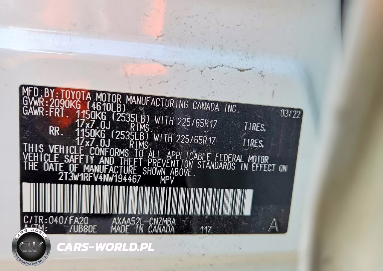 2022 Toyota Rav4 Xle VIN:2T3W1RFV4NW194467 - 13