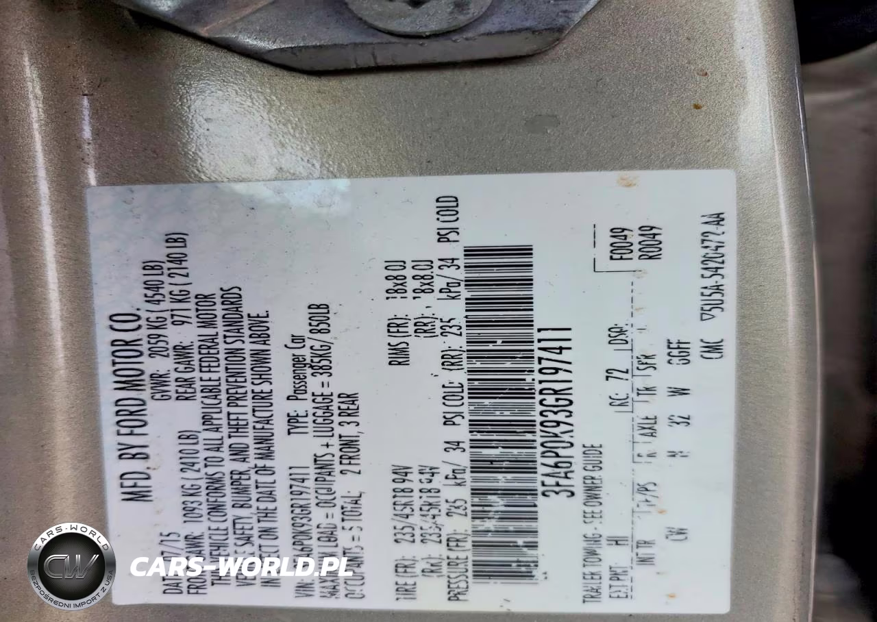 2016 Ford Fusion Titanium VIN:3FA6P0K93GR197411 - 12