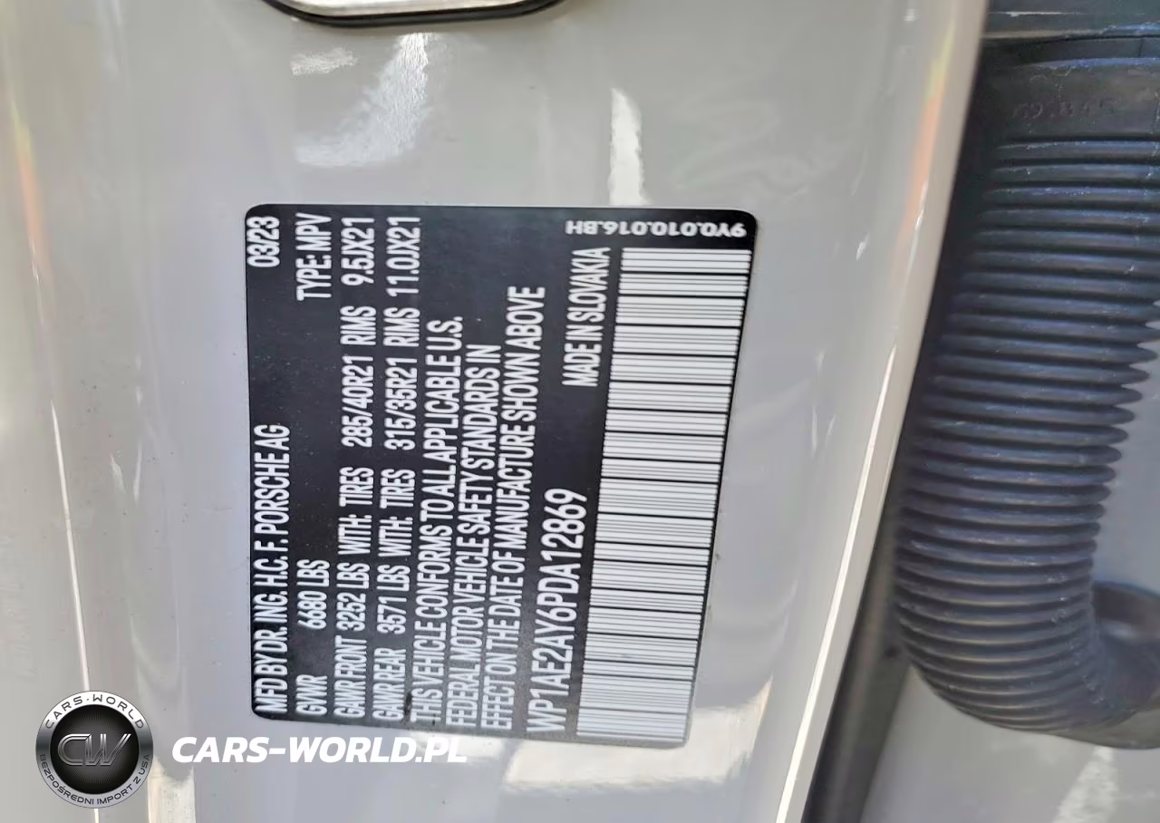 2023 Porsche Cayenne E-Hybrid VIN:WP1AE2AY6PDA12869 - 13