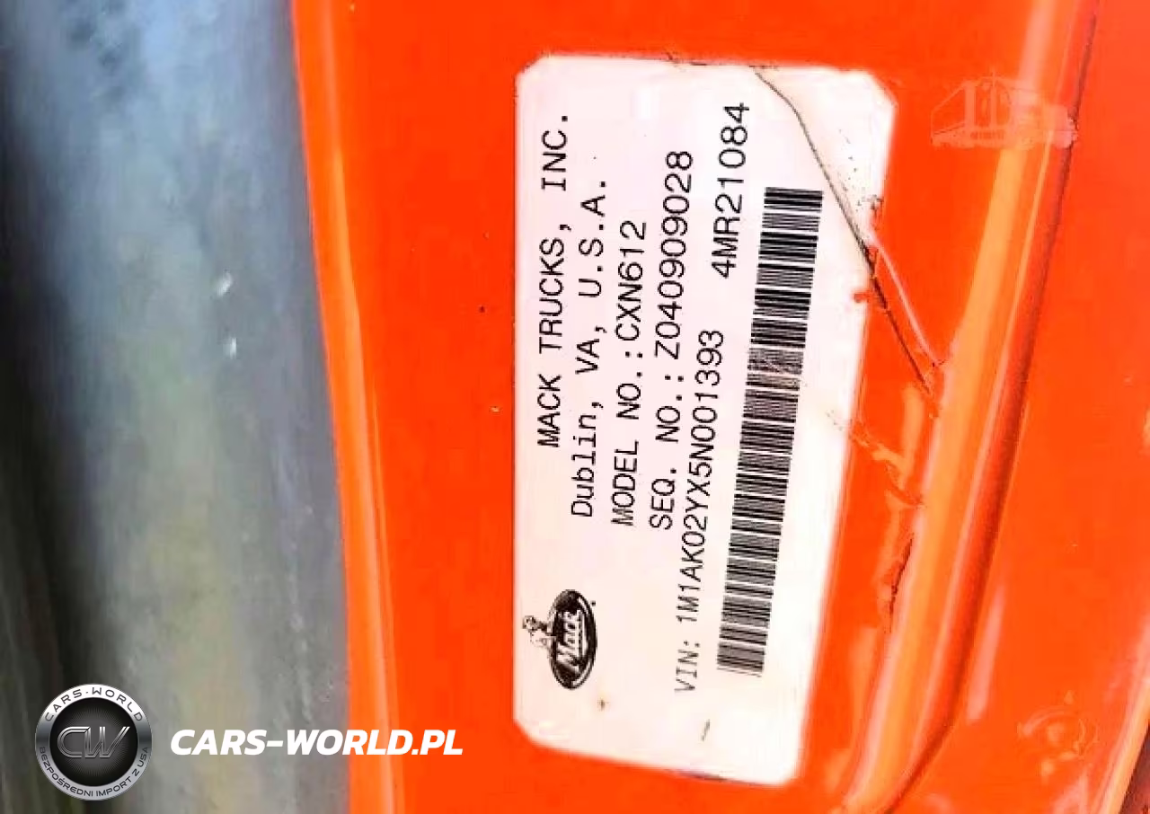 2005 Mack 600 Cxn600 VIN:1M1AK02YX5N001393 - 10