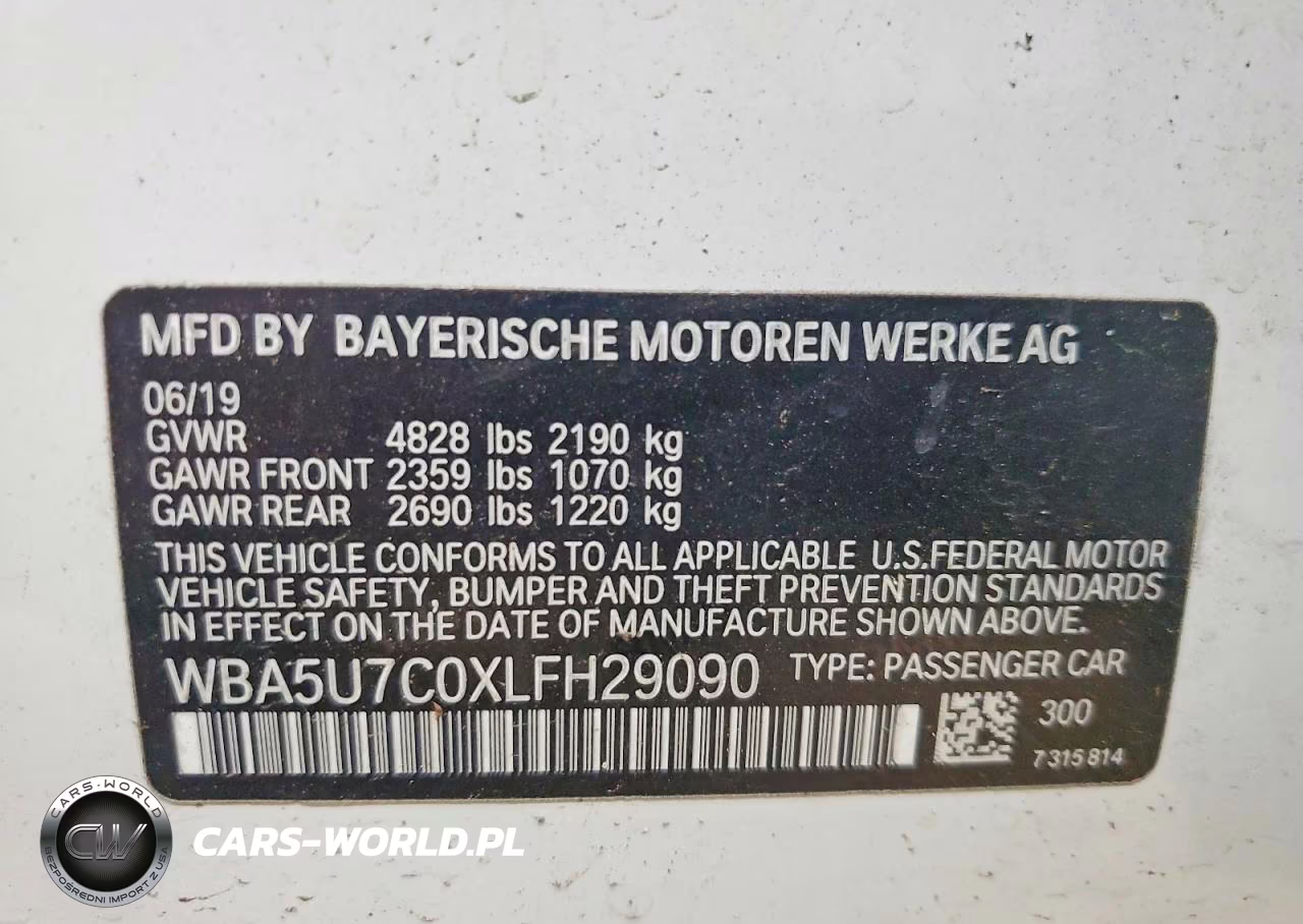2020 BMW M340I VIN:WBA5U7C0XLFH29090 - 12