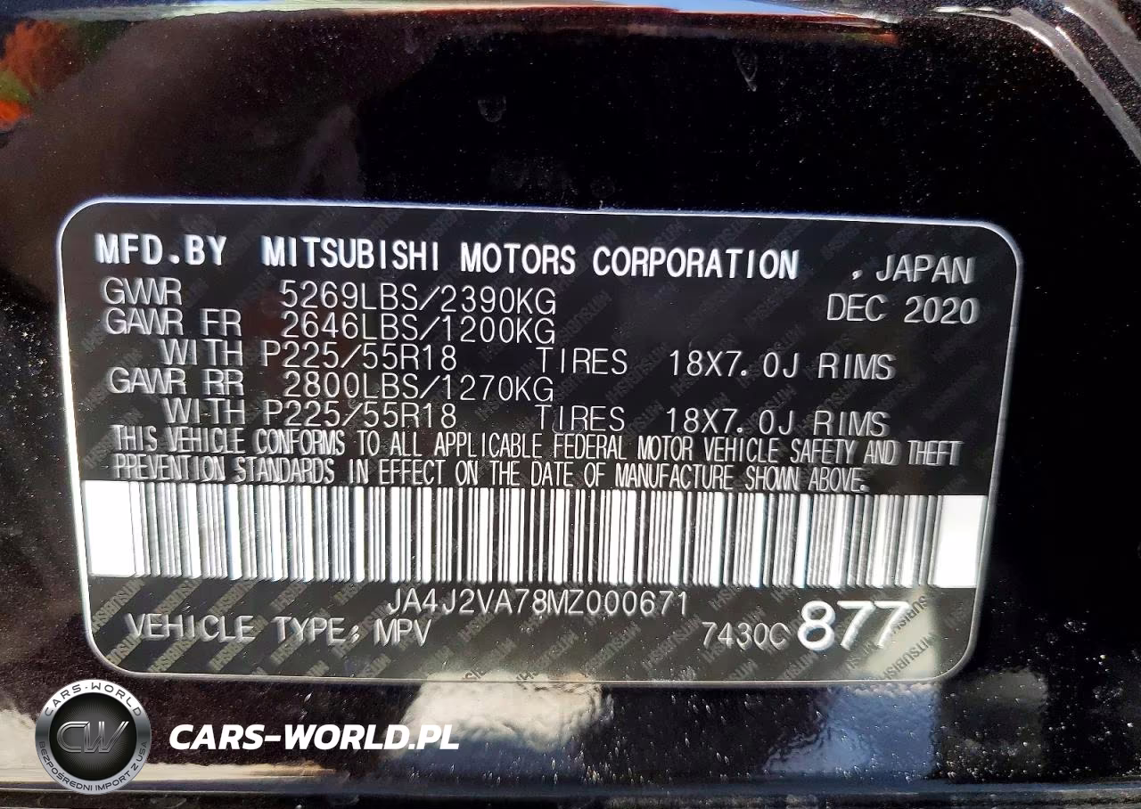 2021 Mitsubishi Outlander Fe VIN:JA4J2VA78MZ000671 - 13