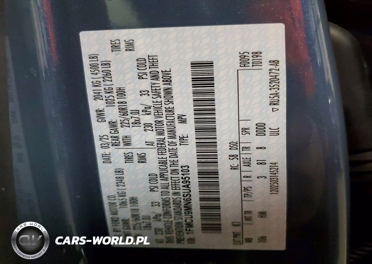 2025 Ford Escape St Line VIN:1FMCU9MN6SUA95103 - 13