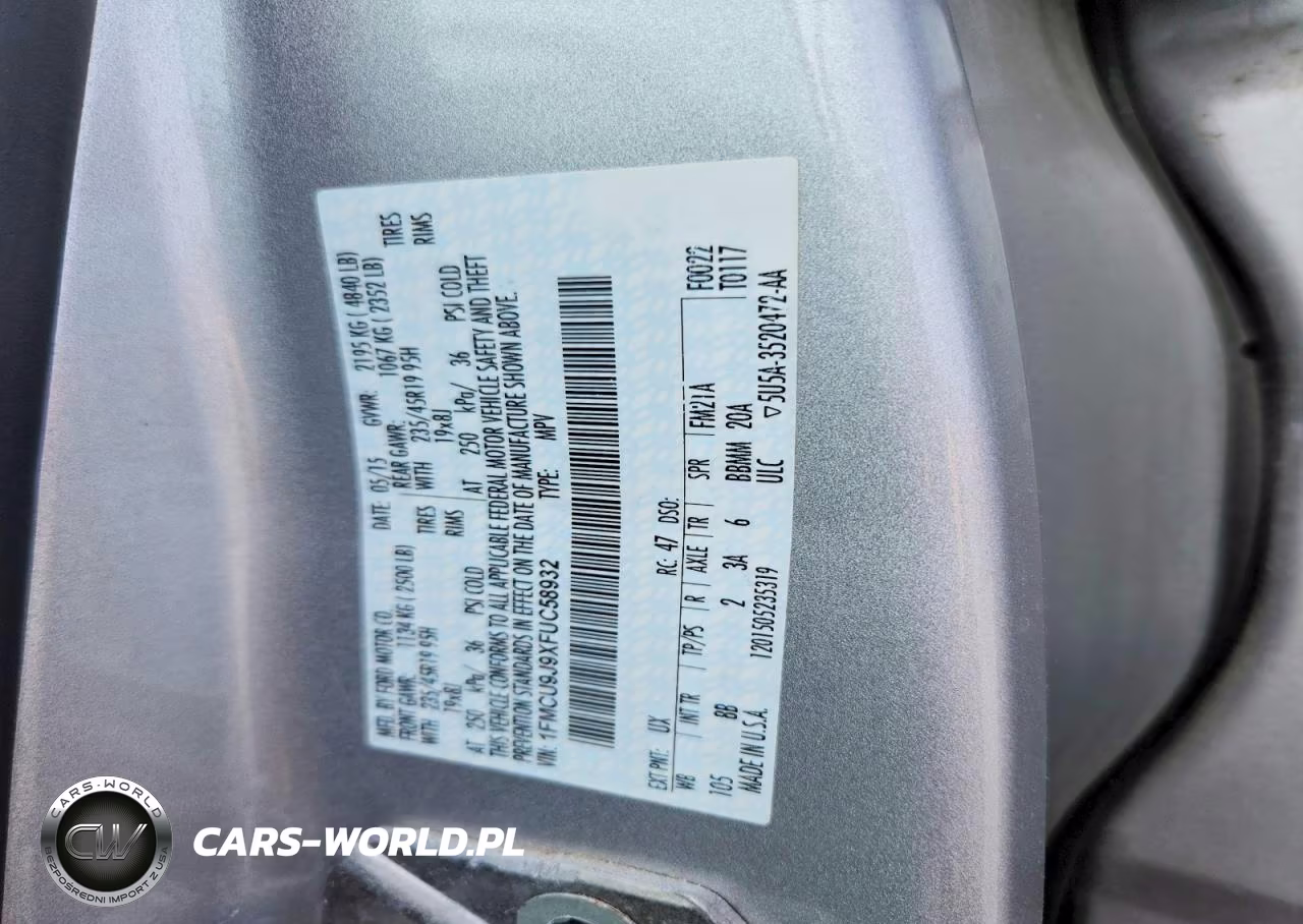 2015 Ford Escape Titanium VIN:1FMCU9J9XFUC58932 - 13