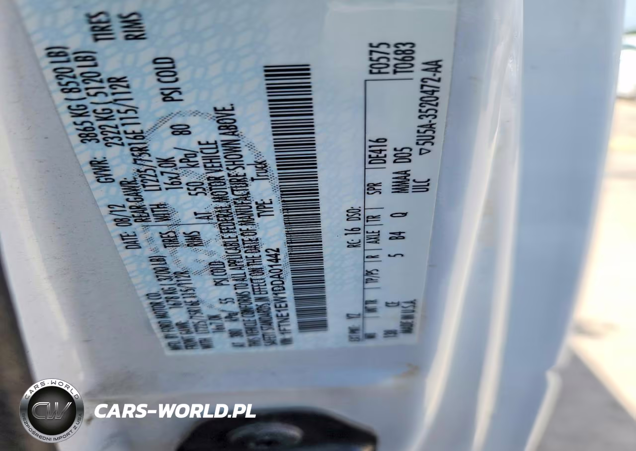 2013 Ford Econoline E150 Van VIN:1FTNE1EW1DDA01442 - 13