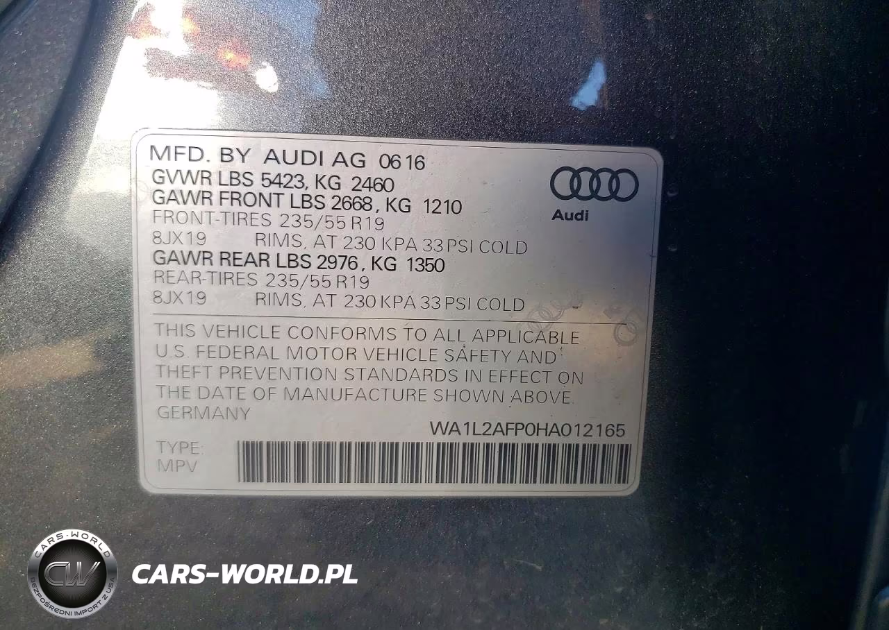 2017 Audi Q5 Premium Plus VIN:WA1L2AFP0HA012165 - 12