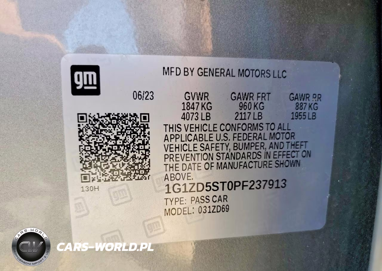 2023 Chevrolet Malibu Lt VIN:1G1ZD5ST0PF237913 - 12
